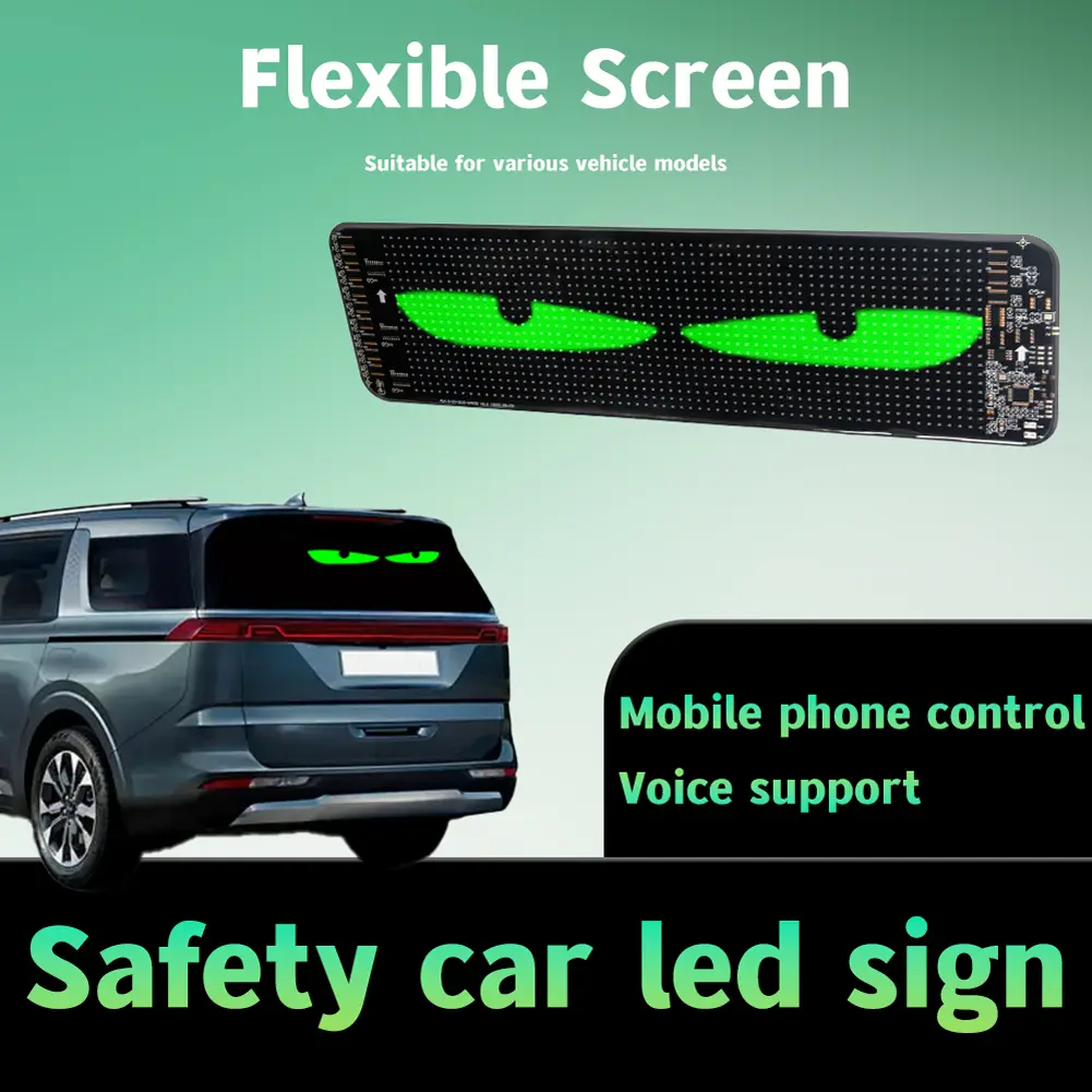 Devil Eyes LED Panel Light DIY Programmable LED Devil Eye Decoration Light LED Demon Eyes Flexible Display Screen for Trucks
