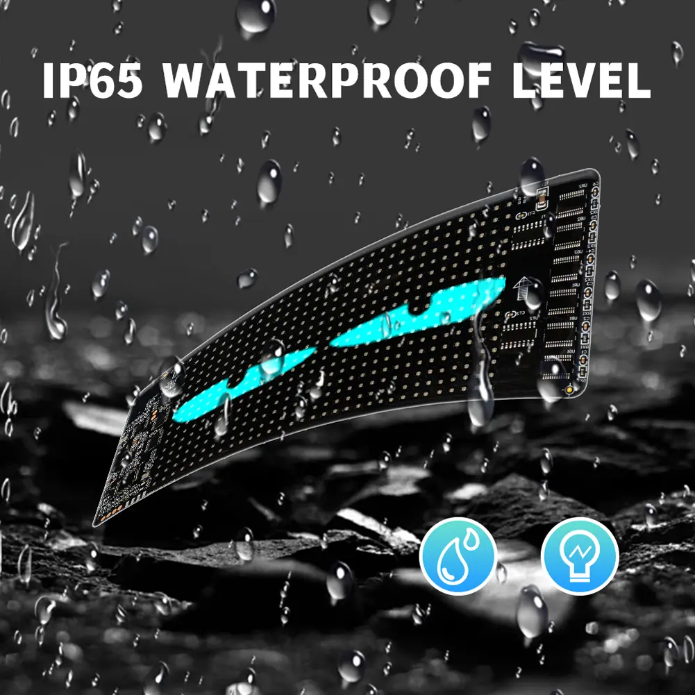 Devil Eyes LED Panel Light DIY Programmable LED Devil Eye Decoration Light LED Demon Eyes Flexible Display Screen for Trucks