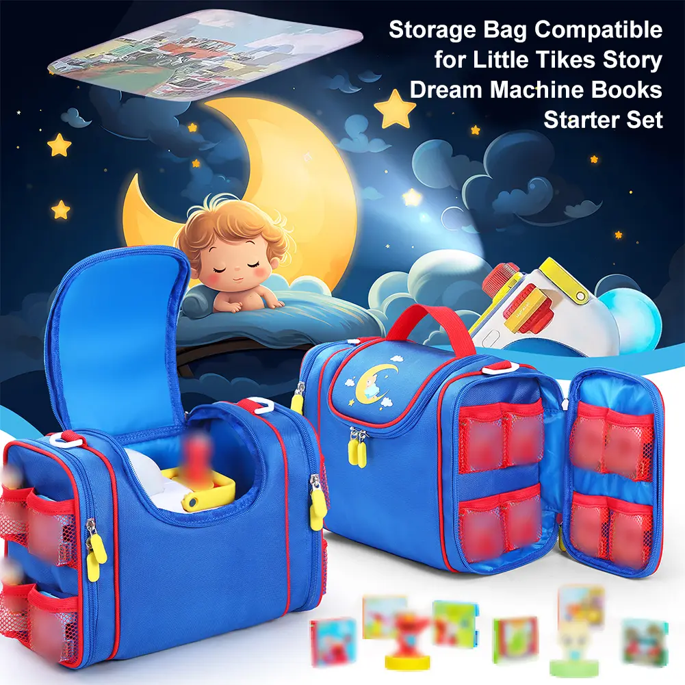 Carrying Case for Little Tikes Story Dream Machine Books Starter Shockproof with Handle and Shoulder Strap Portable Storage Bag