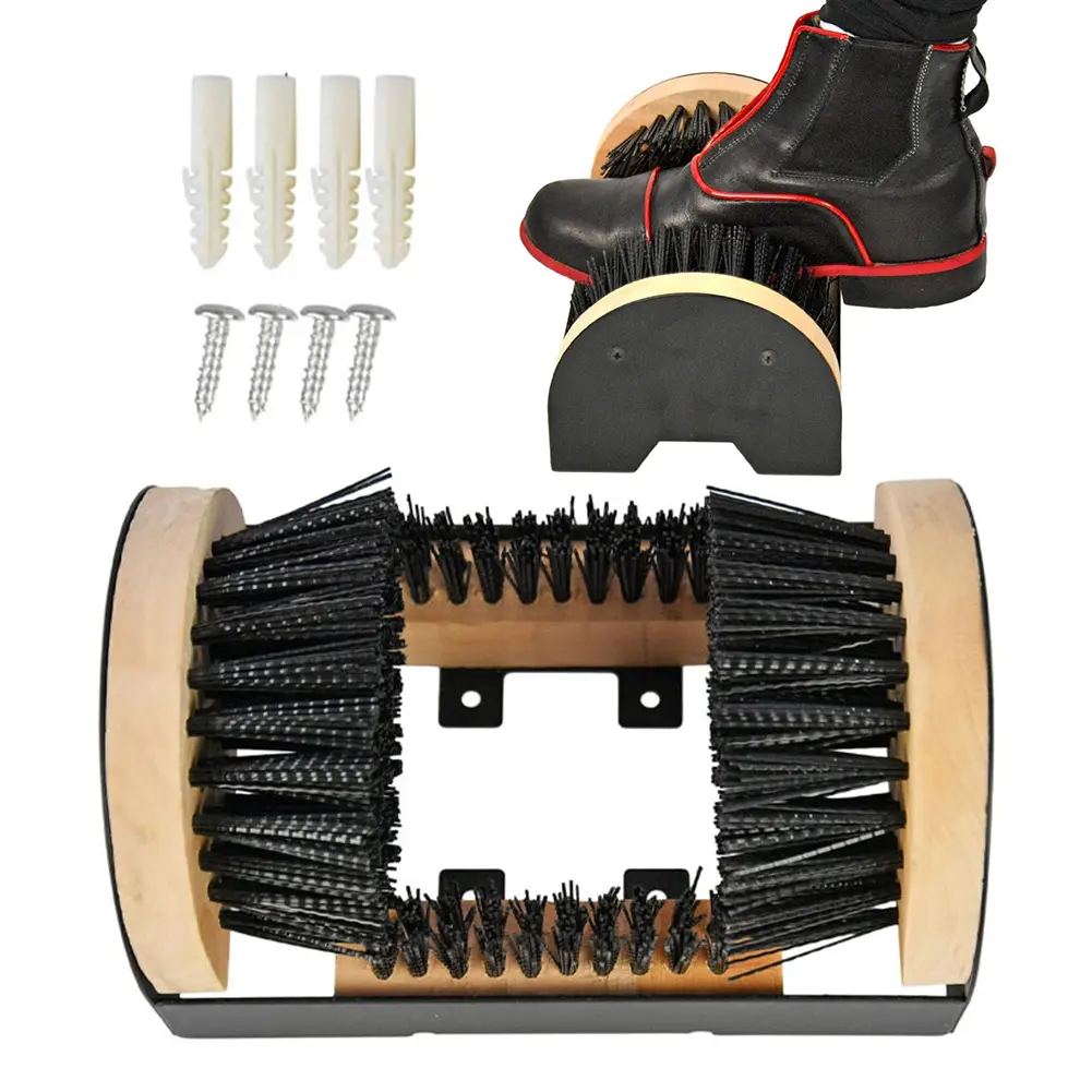 Boot Cleaning Scraper Brush Multifunctional Outdoor Shoe Cleaner Brush Boot Mud Cleaning Scraper Brush for Entrance Hall Cafe