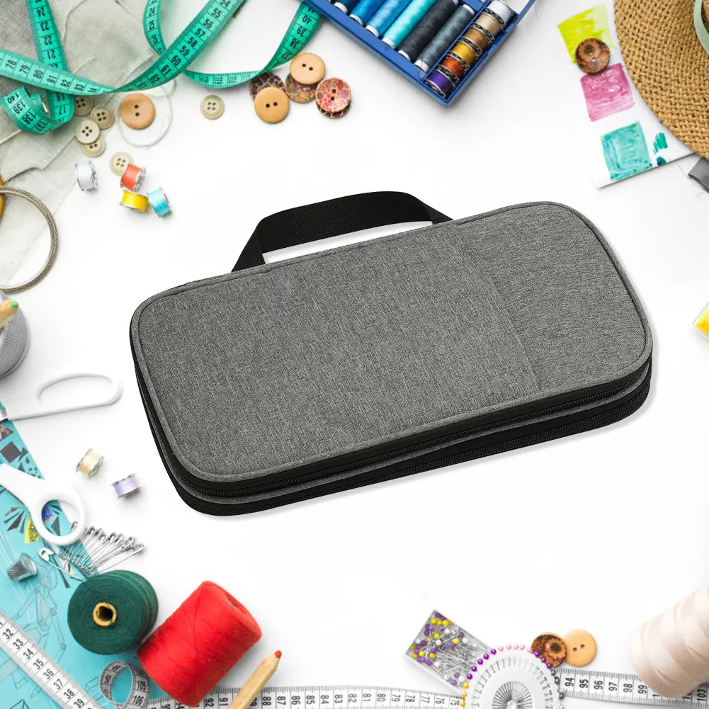 Knitting Storage Bag Organizer Yarn Storage Case for Crochet Hook Storage Tote for Women Sewing Accessories