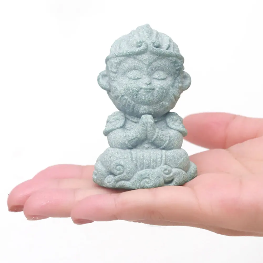 Small Monkey King Model Table Sun-Wukong Decoration Wukong Buddha Statue Chinese Myth Wukong Decor for Home Zen Decor