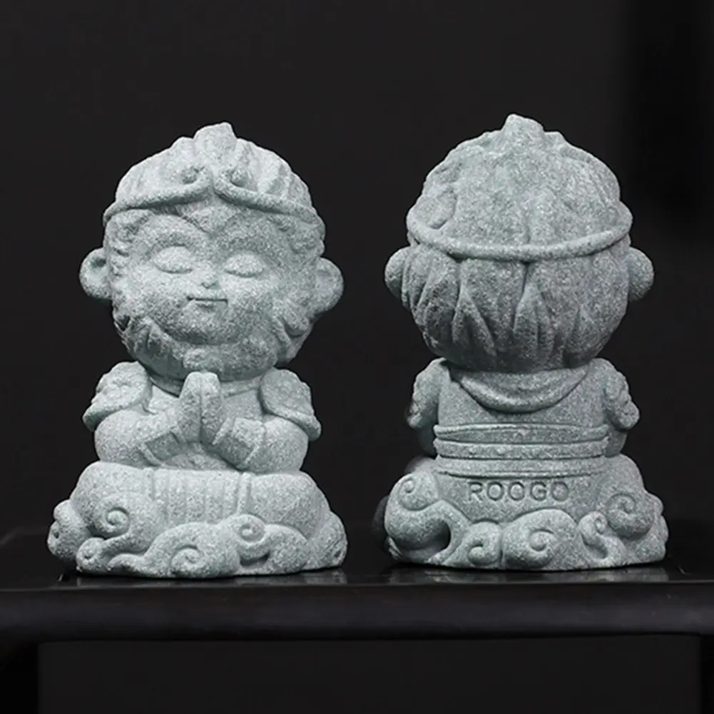 Small Monkey King Model Table Sun-Wukong Decoration Wukong Buddha Statue Chinese Myth Wukong Decor for Home Zen Decor