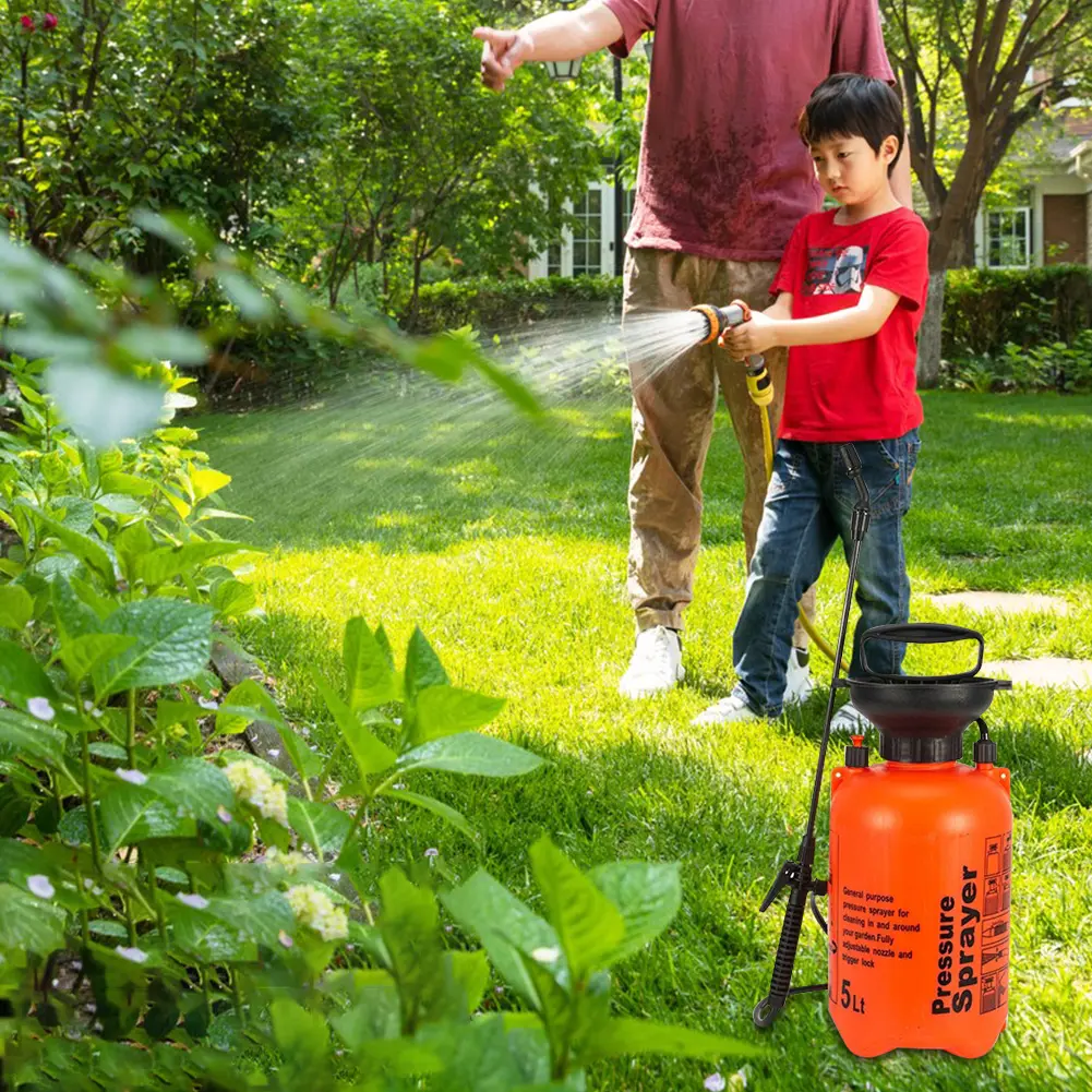 5L Garden Pressure Sprayer Water Pump Pressure Sprayer Adjustable Strap Plant Spray Bottle for Agricultural Gardening