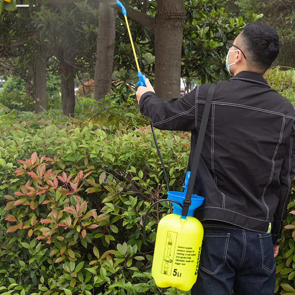 5L Garden Pressure Sprayer Water Pump Pressure Sprayer Adjustable Strap Plant Spray Bottle for Agricultural Gardening