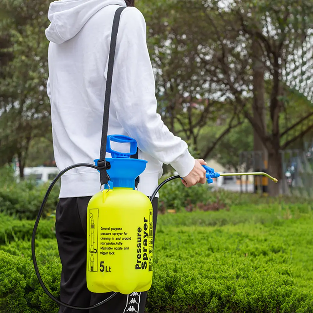 5L Garden Pressure Sprayer Water Pump Pressure Sprayer Adjustable Strap Plant Spray Bottle for Agricultural Gardening