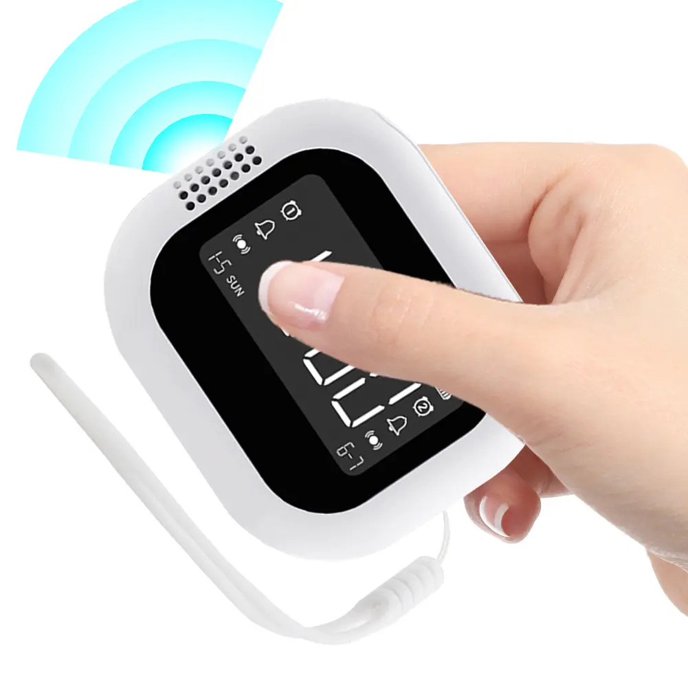 Electronic Clock Digital FM Radio Rechargeable Vibrating Alarm Clock LED Display Student Strong Wake-up Artifact