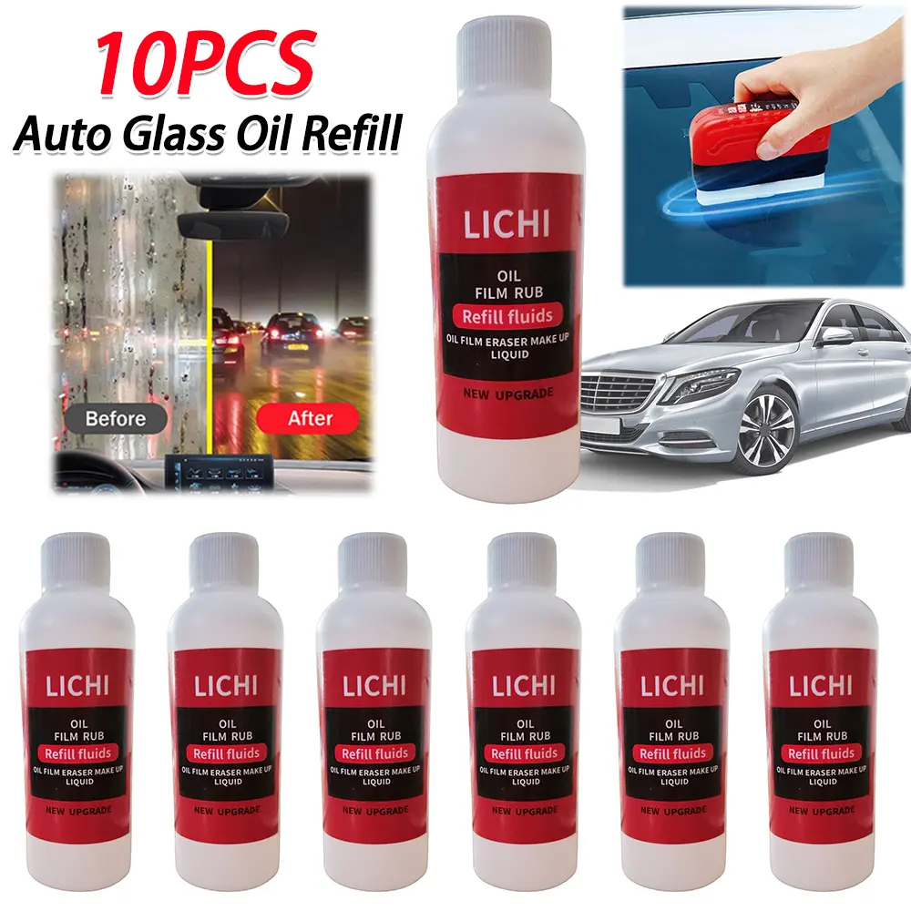 10PCS 100ml Oil Film Cleaner Remover Car Glass Maintenance Agent Windshield Oil Film Removal Auto Dirt Removal Tool
