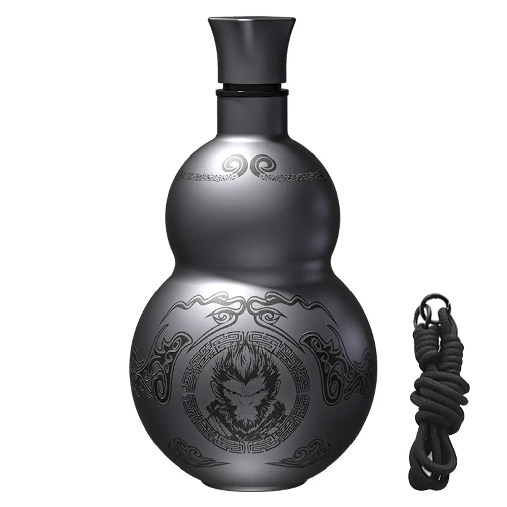 500ml Gourd Water Bottle Stainless Steel Wu Kong Water Kettle Leakproof Double-Layer Insulated Cup for Women Men
