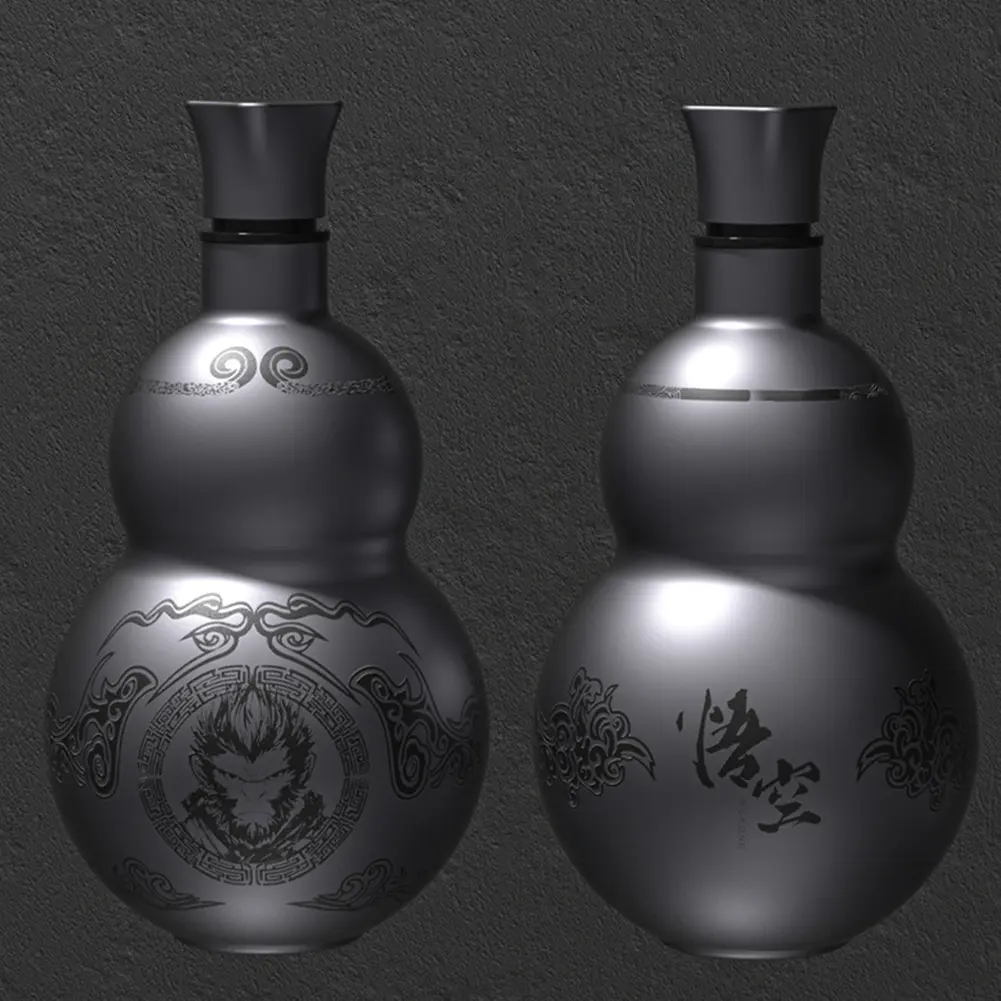 500ml Gourd Water Bottle Stainless Steel Wu Kong Water Kettle Leakproof Double-Layer Insulated Cup for Women Men