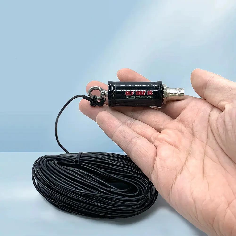 QRP15 1-30MHz Portable Mini ELF HF Antenna 50ohms HF Antenna ELF HF Antenna Support 40M/20M/15M/10M Transmitting