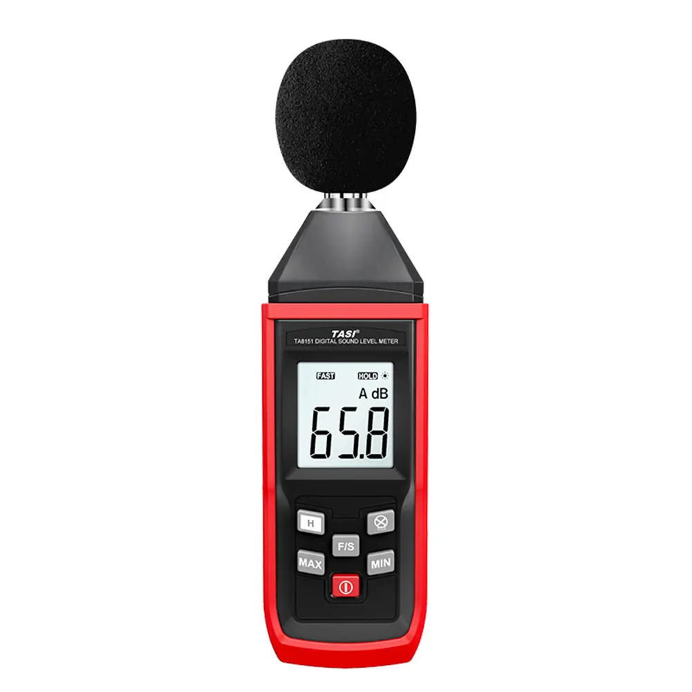TA8151 Audio Measuring Instrument Alarm Audio Sound Level Meter LCD Noise Measuring Instrument Decibel Monitor