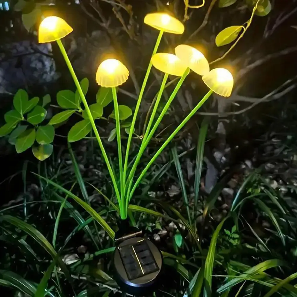 2Pcs Mushroom Garden Stake Light Waterproof Outdoor Mushroom LED Light Decorative Landscape Light for Pathway Walkway Flowerbed