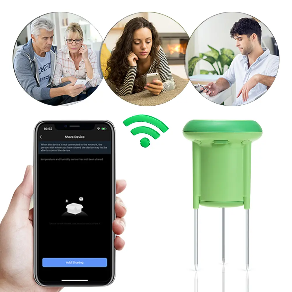 Temperature Humidity Meter for Tuya ZigBee IP66 Waterproof Automation Irrigation Detector APP Real Time Monitor for Garden Lawn