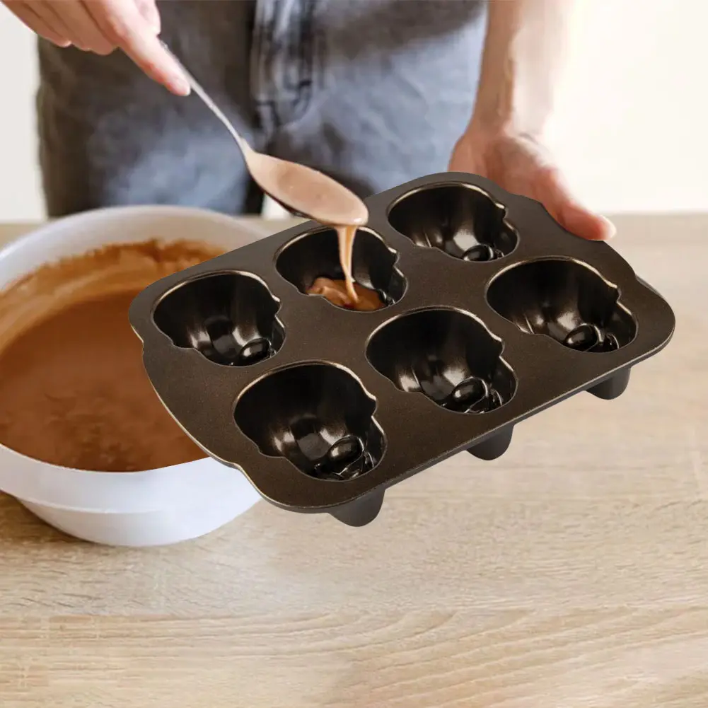 Halloween Skull Cake Pan Molds Non-Stick Cake Baking Molds Stainless Steel Skeleton Chocolate Molds for Chocolate Candy Cake