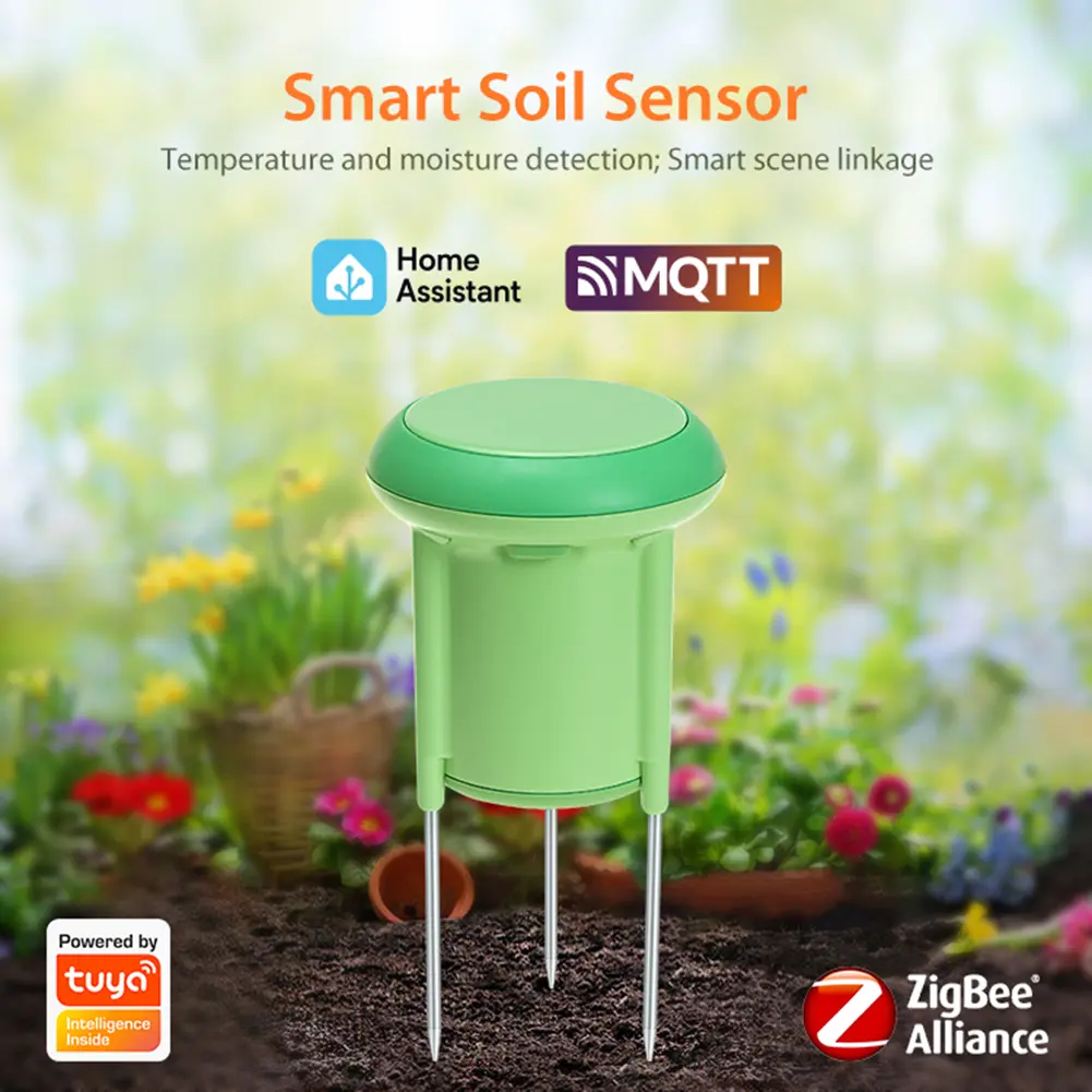 Temperature Humidity Meter for Tuya ZigBee IP66 Waterproof Automation Irrigation Detector APP Real Time Monitor for Garden Lawn