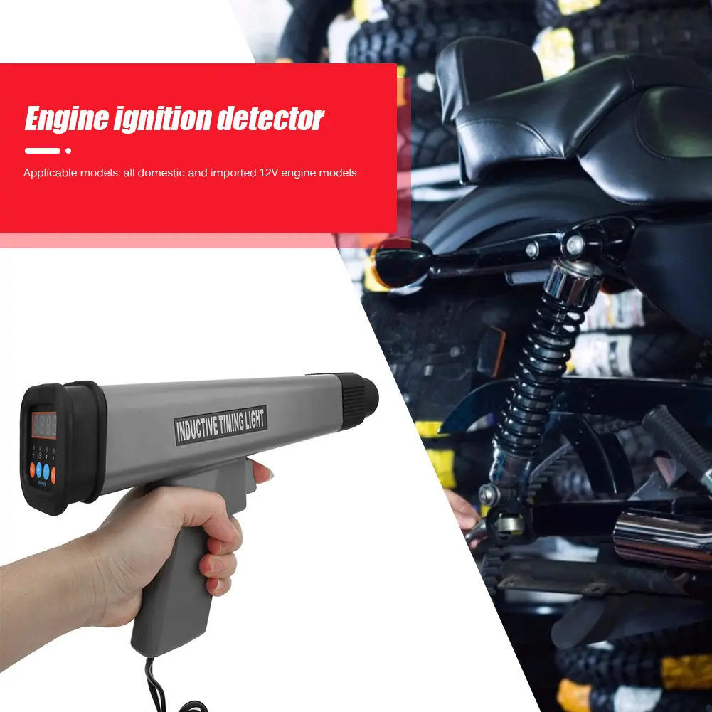 12V Professional Digital Inductive Timing Light Engine Ignition Timing Detector