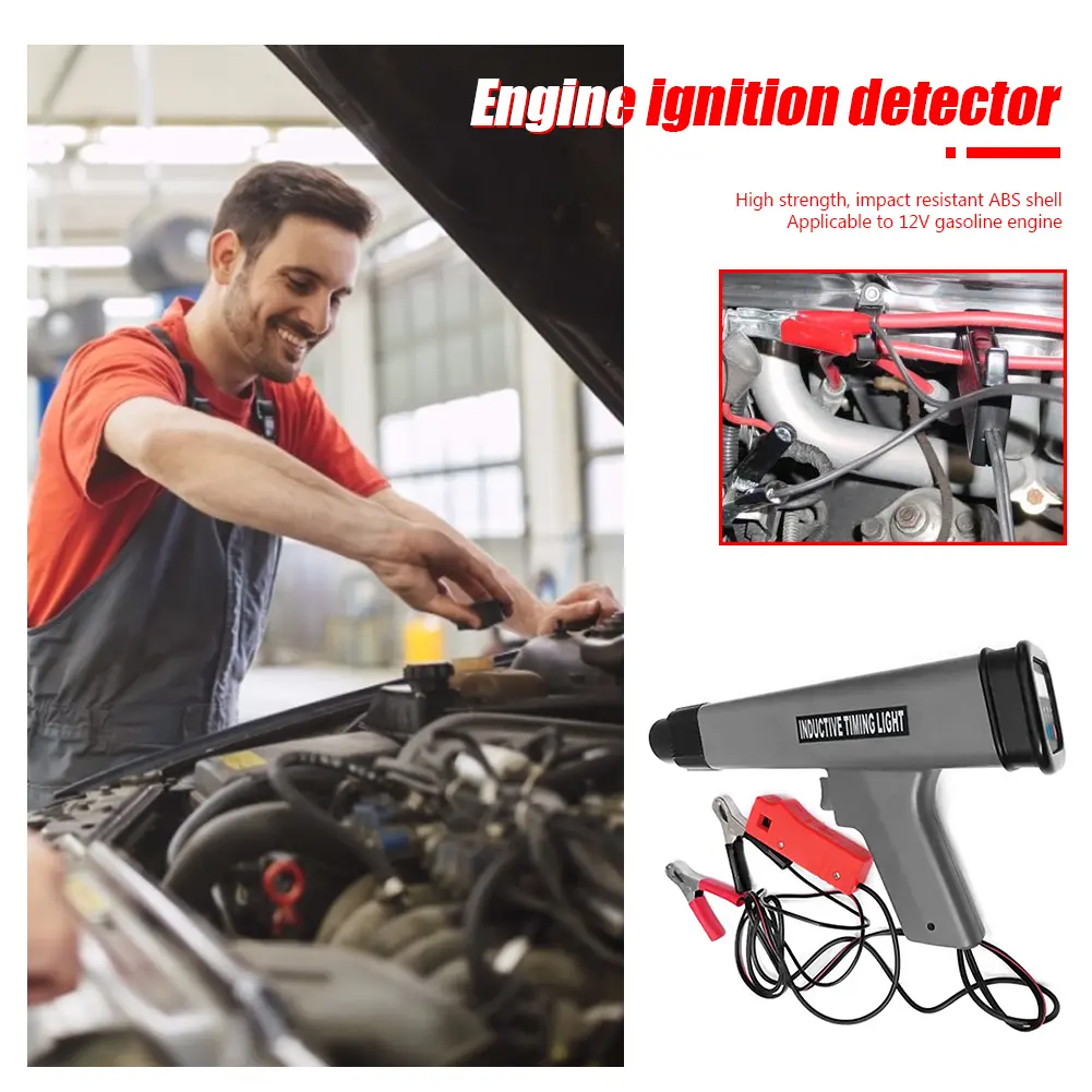 12V Professional Digital Inductive Timing Light Engine Ignition Timing Detector