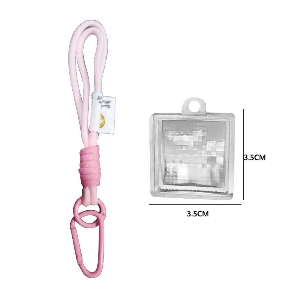 2-10PCS Blank Pixel Filter Keychain Pixel Photography Tool Transparent Mosaic Lens Bag Pendant DIY Accessories Creative Gift