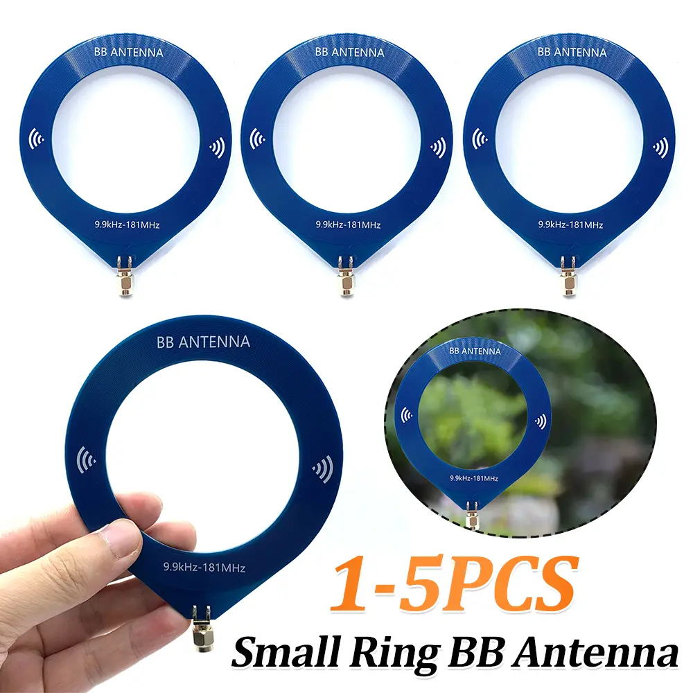 1-5PCS Radio Antenna 9.9khz-181mhz SMA Interface Circular Antenna Portable Antenna for Malachite SDR Receiver TEF6686 Receiver