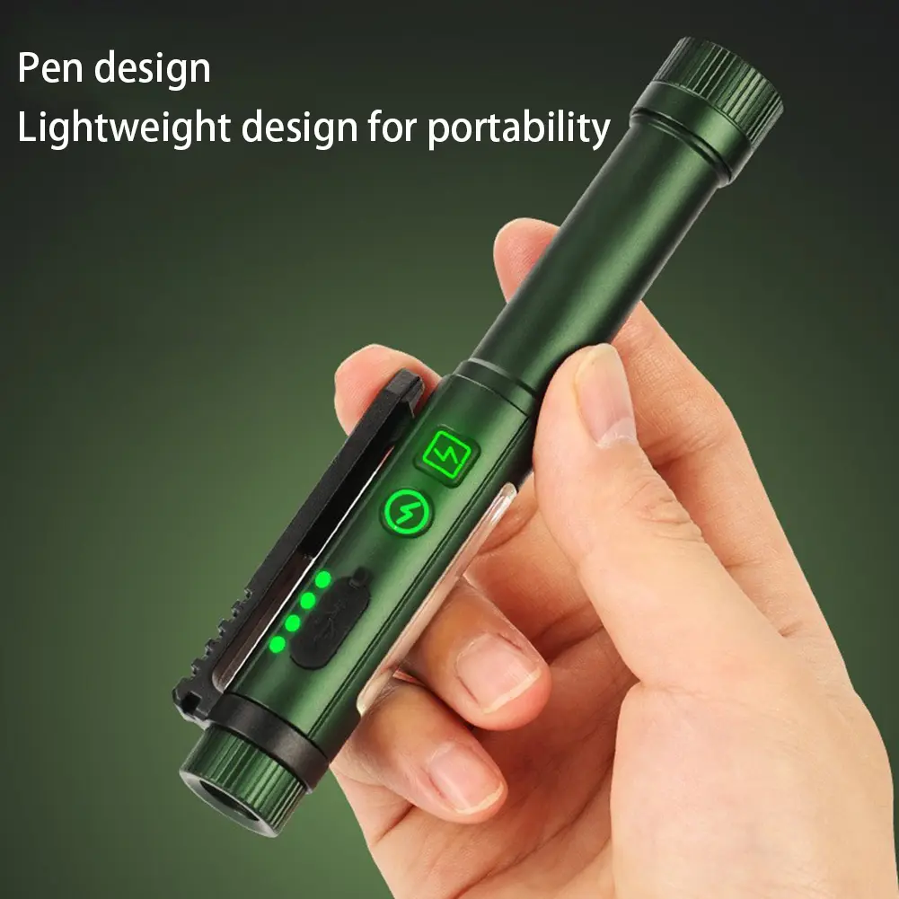 XPG+COB LED Medical Handy Pen Light USB Charging Mini Nursing Flashlight 500LM Pocket Penlight Torch for Doctor Nurse Diagnosis
