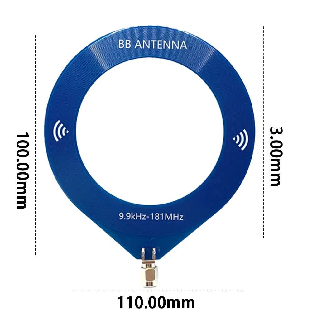1-5PCS Radio Antenna 9.9khz-181mhz SMA Interface Circular Antenna Portable Antenna for Malachite SDR Receiver TEF6686 Receiver