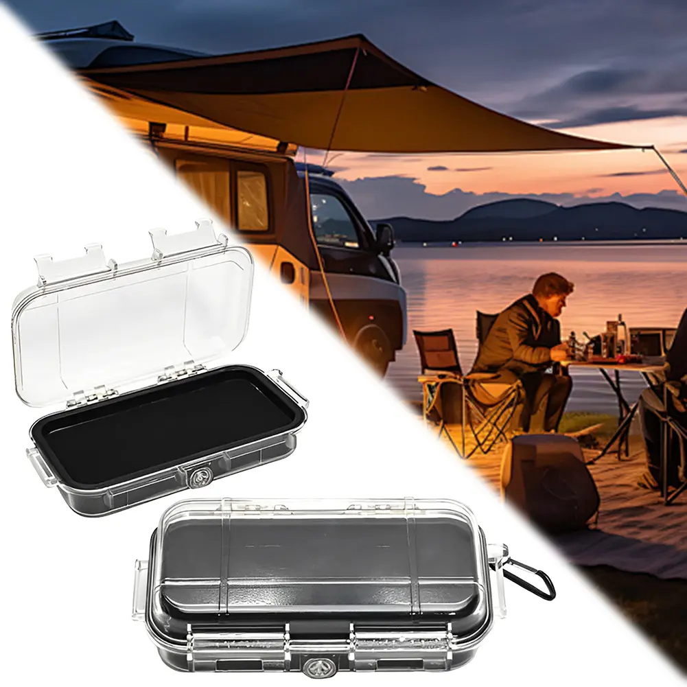 Airtight Storage Box Shockproof Outdoor Storage Case Waterproof Plastic Survival Toolbox for Carrying Protecting Outdoor Tools