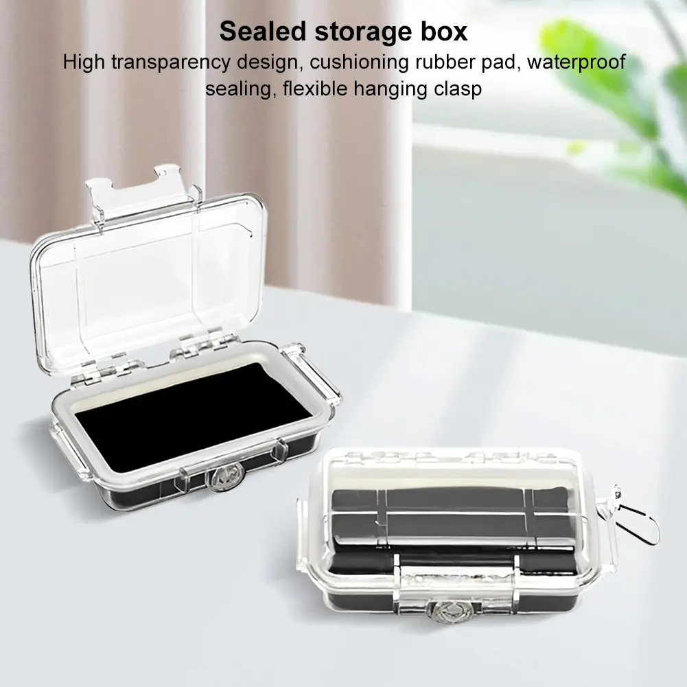 Airtight Storage Box Shockproof Outdoor Storage Case Waterproof Plastic Survival Toolbox for Carrying Protecting Outdoor Tools