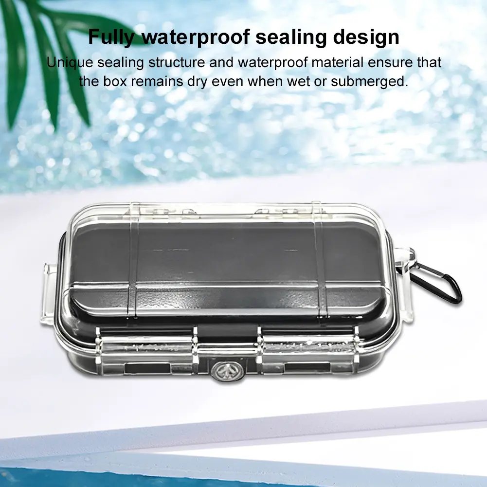 Airtight Storage Box Shockproof Outdoor Storage Case Waterproof Plastic Survival Toolbox for Carrying Protecting Outdoor Tools