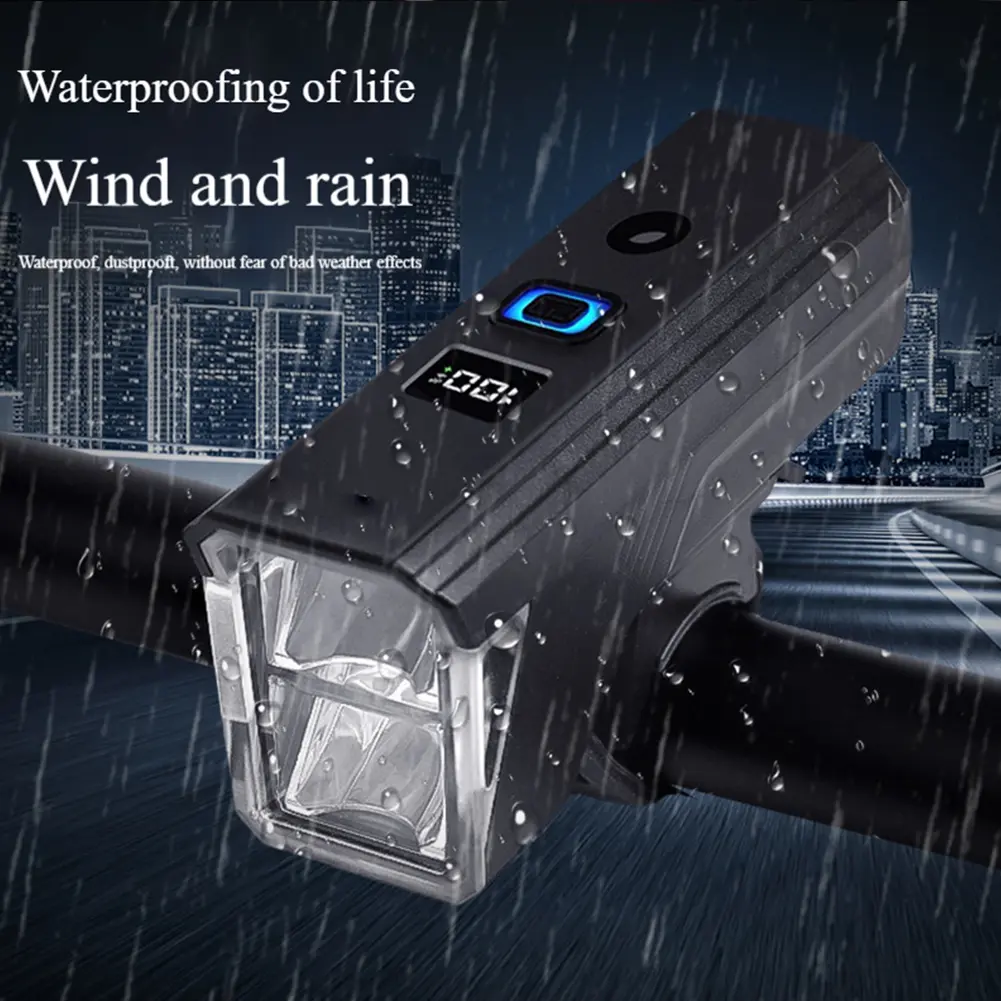 Bicycle Front Light Bicycle Head Light Rechargeable Bike Safety Lamp Automatic Sensor Bicycle Headlight Cycling Accessories