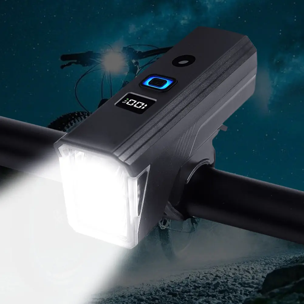 Bicycle Front Light Bicycle Head Light Rechargeable Bike Safety Lamp Automatic Sensor Bicycle Headlight Cycling Accessories