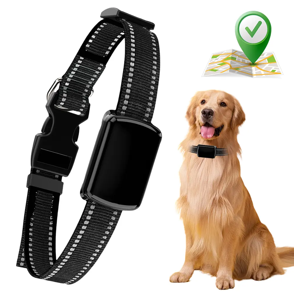 Dog Tracker with Adjustable Collar Smart Pet Locator Cat Tracker for Dogs & Cats