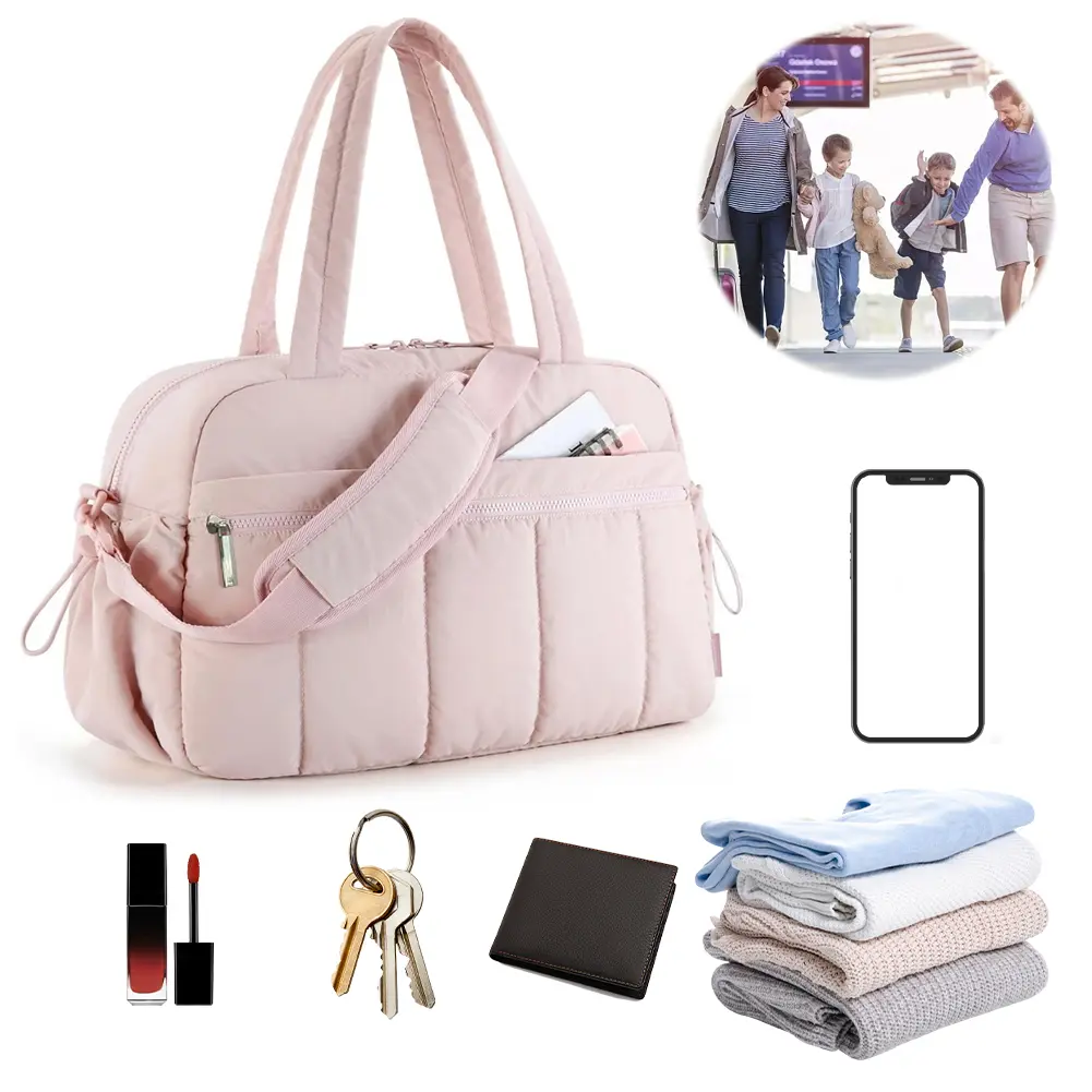 Women Travel Duffel Bag with Wet Pocket Gym Tote Bag Large Capacity Airport Cabin Bag Outdoor Travel Hiking Carry Bag