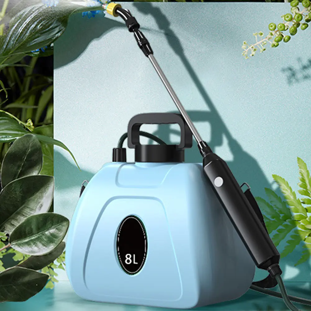 8L Shoulder Pesticide Sprayer Automatic Sprayer Bottle Multi-Function Weed Yard Lawn Sprayer Rechargeable for Garden Irrigation