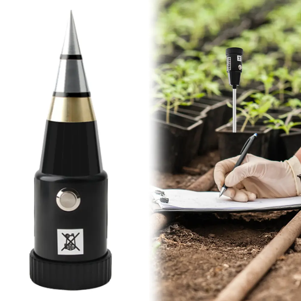 Soil Acidity Humidity Tester Metal Sensor Probe Handheld Soil PH Tester No Battery Soil Acidity Meter for Planting Garden Tool