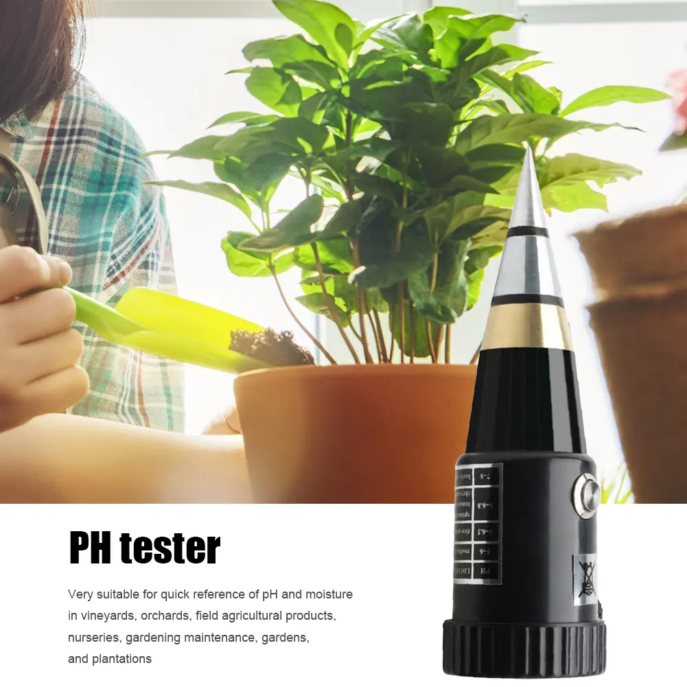 Soil Acidity Humidity Tester Metal Sensor Probe Handheld Soil PH Tester No Battery Soil Acidity Meter for Planting Garden Tool