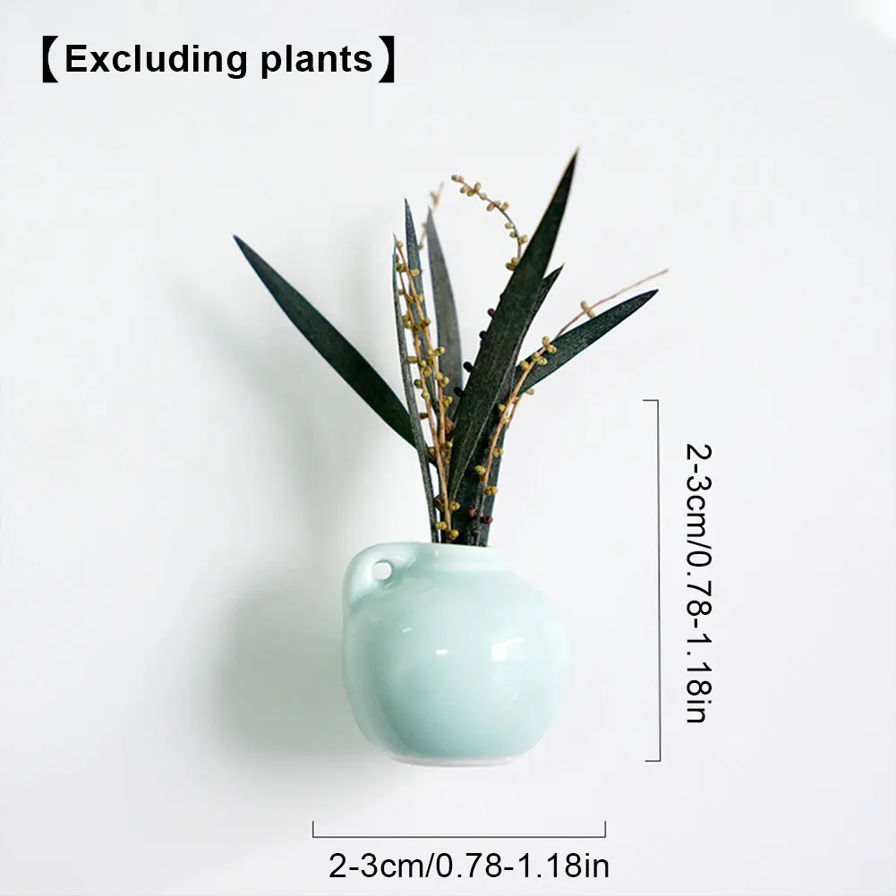 8/5PCS Cute Ceramic Vase Refrigerator Magnets Fridge Magnets Refrigerator Stickers for Home Kitchen Office Locker Whiteboard