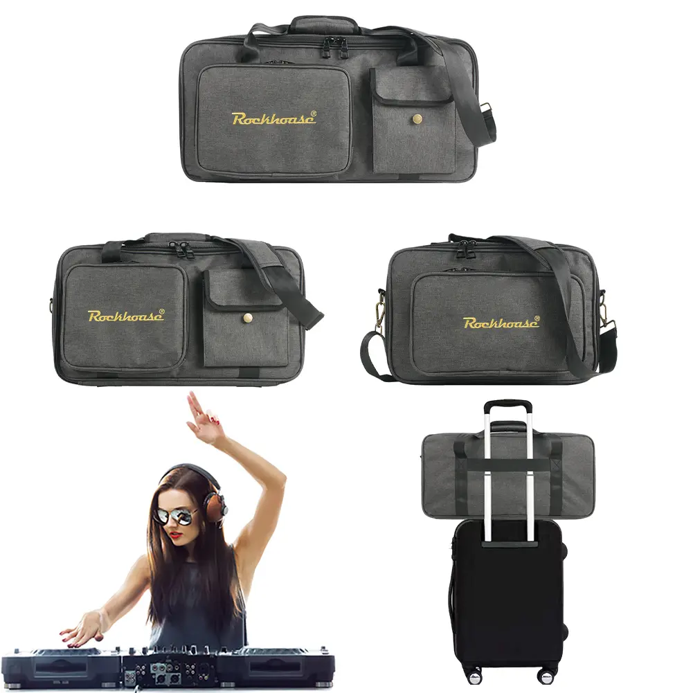 Guitar Multi Effects Pedal Bag Shock Absorption Effects Pedal Storage Case Multi-pockets for Outdoor Concert Show