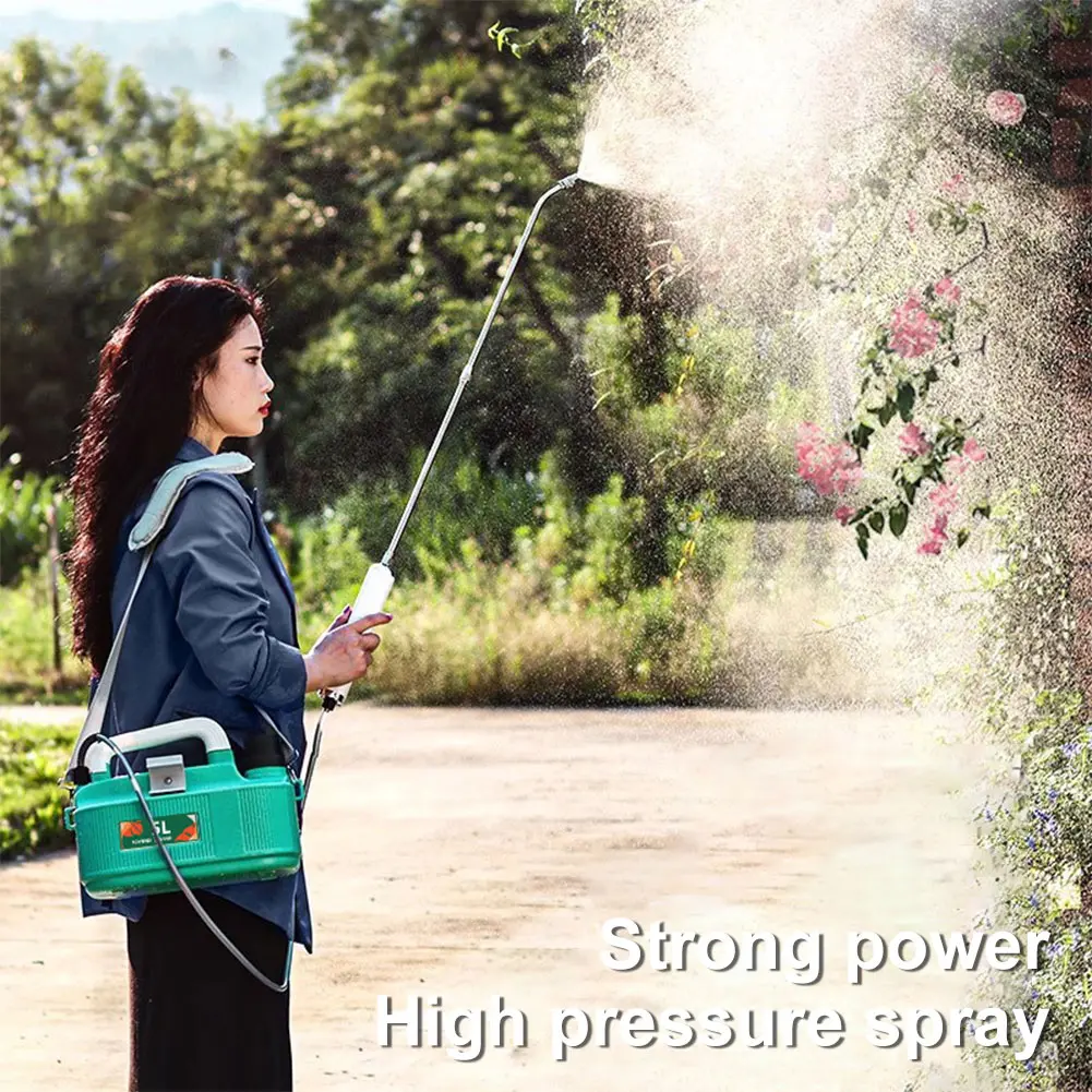 5L Electric Garden Sprayer USB Rechargeable Portable Spray Bottle Battery Powered Garden Irrigation Sprinkler for Home Garden