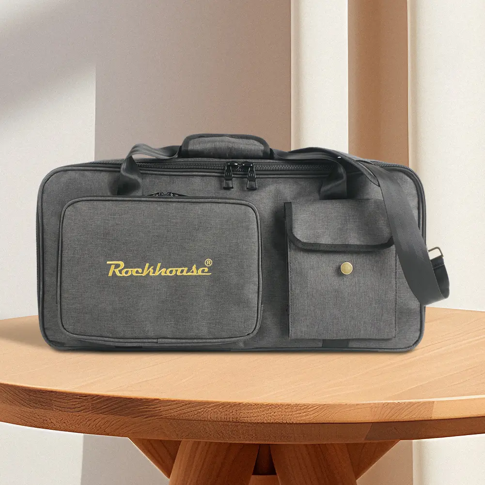 Guitar Multi Effects Pedal Bag Shock Absorption Effects Pedal Storage Case Multi-pockets for Outdoor Concert Show