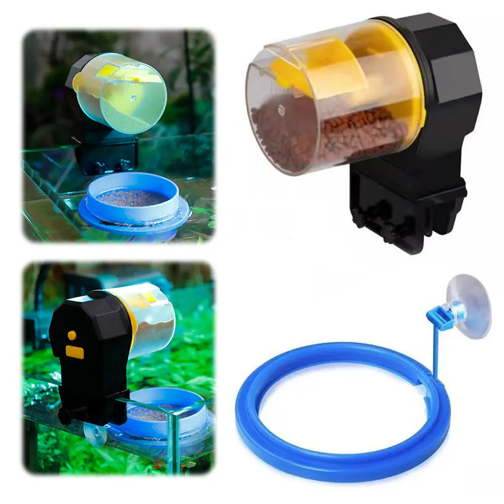 Automatic Fish Feeder Auto Fish Food Dispenser Fish Tank Feeder for Aquarium and Turtle Tank