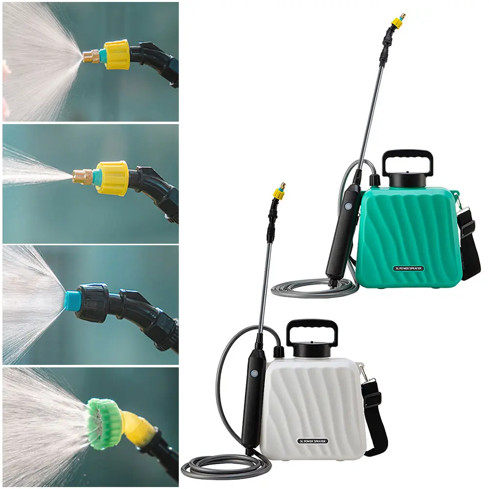 1.35 Gallon/5L Plant Sprayer with USB Rechargeable Handle and Retractable Wand Water Sprayer for Garden Lawn and Other Cleaning