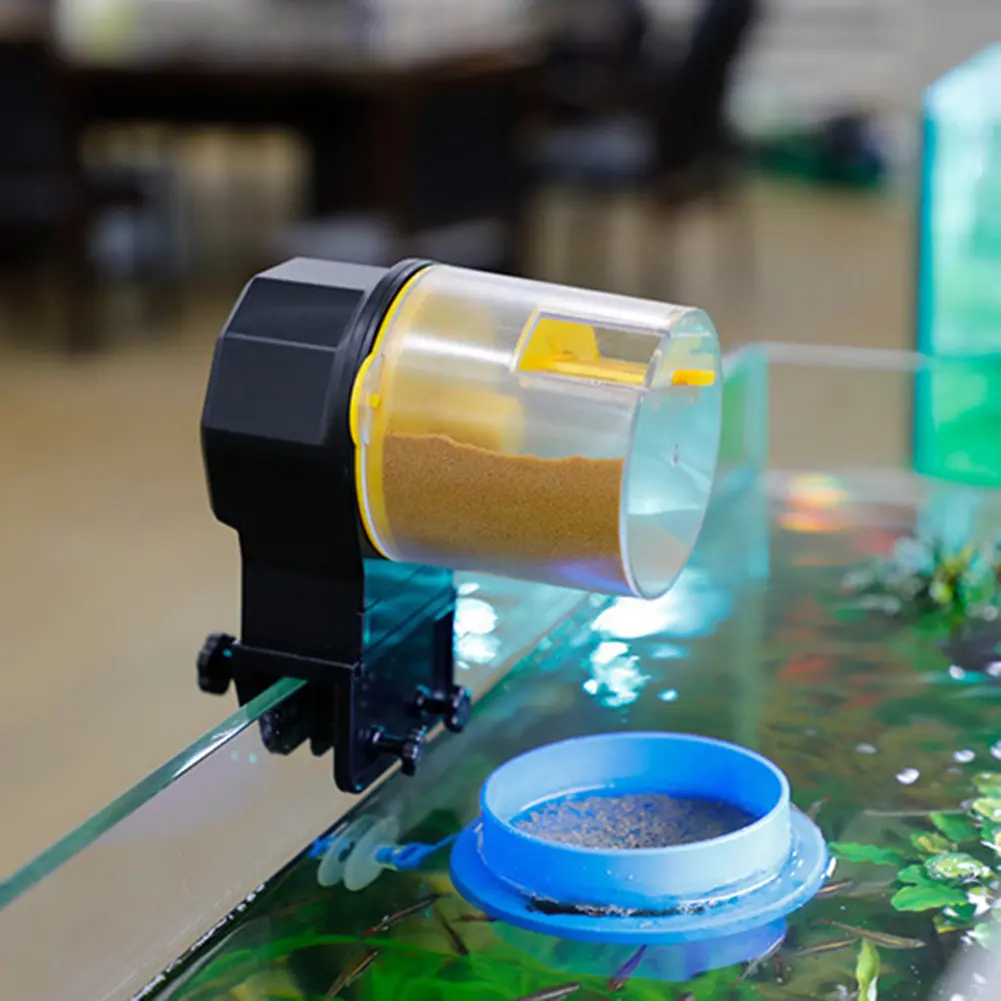 Automatic Fish Feeder Auto Fish Food Dispenser Fish Tank Feeder for Aquarium and Turtle Tank