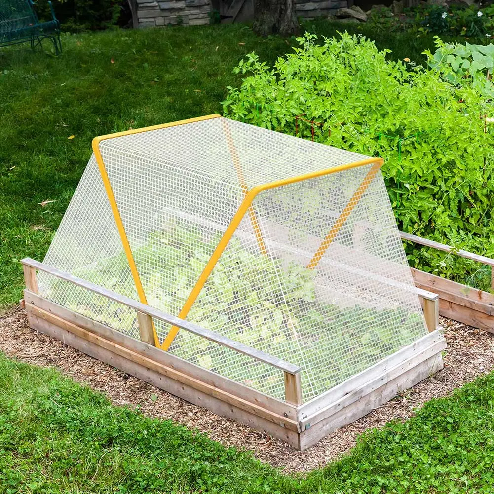 Foldable Garden Plants Cover with Ground Nails Vegetable Rows Plant Protector Plants Protection Cover for Fruits Vegetables