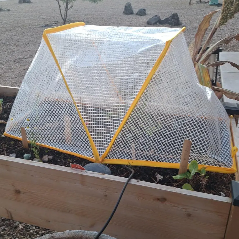 Foldable Garden Plants Cover with Ground Nails Vegetable Rows Plant Protector Plants Protection Cover for Fruits Vegetables