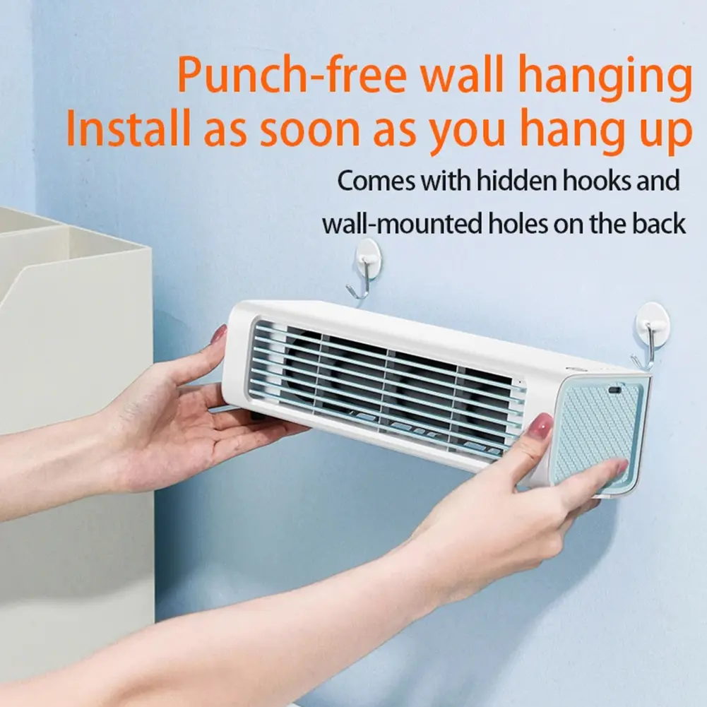 Silent Cooling Fan Remote Control Bladeless Air Cooler Fan Multi-Purpose Desktop Standing Fan for Bedroom Living Rooom Bathroom