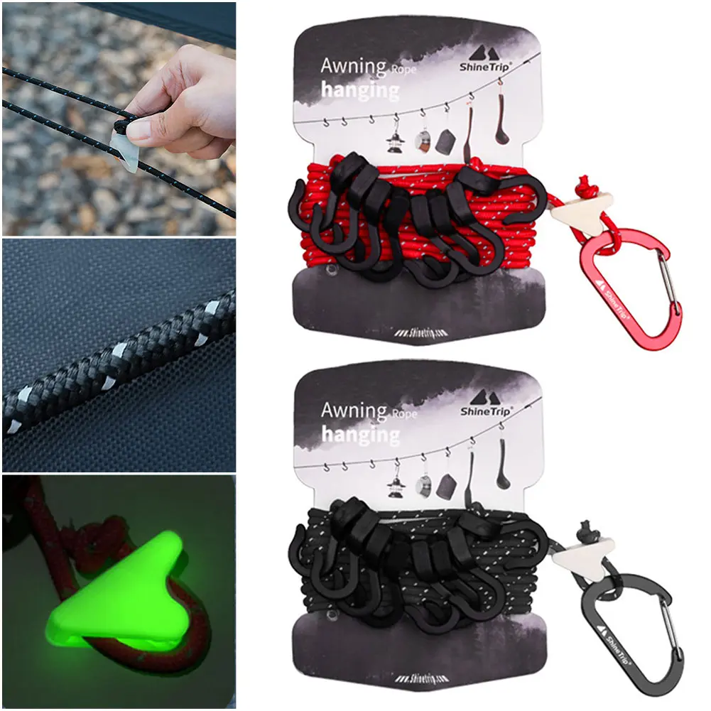 Outdoor Campsite Lanyard Adjustable Camping Storage Strap Travel Clothes Hanging Strap Backpacking Hiking Tent Accessories
