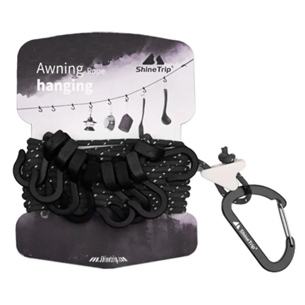 Outdoor Campsite Lanyard Adjustable Camping Storage Strap Travel Clothes Hanging Strap Backpacking Hiking Tent Accessories