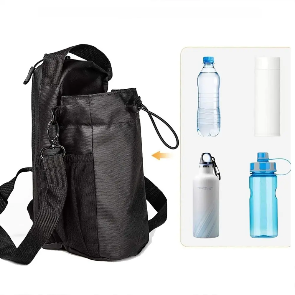 Magnetic Gym Bag Water Bottle Bag Crossbody Water Bottle Pouch Water Bottle Carrier Bag for Men Women Fitness Travel Sports