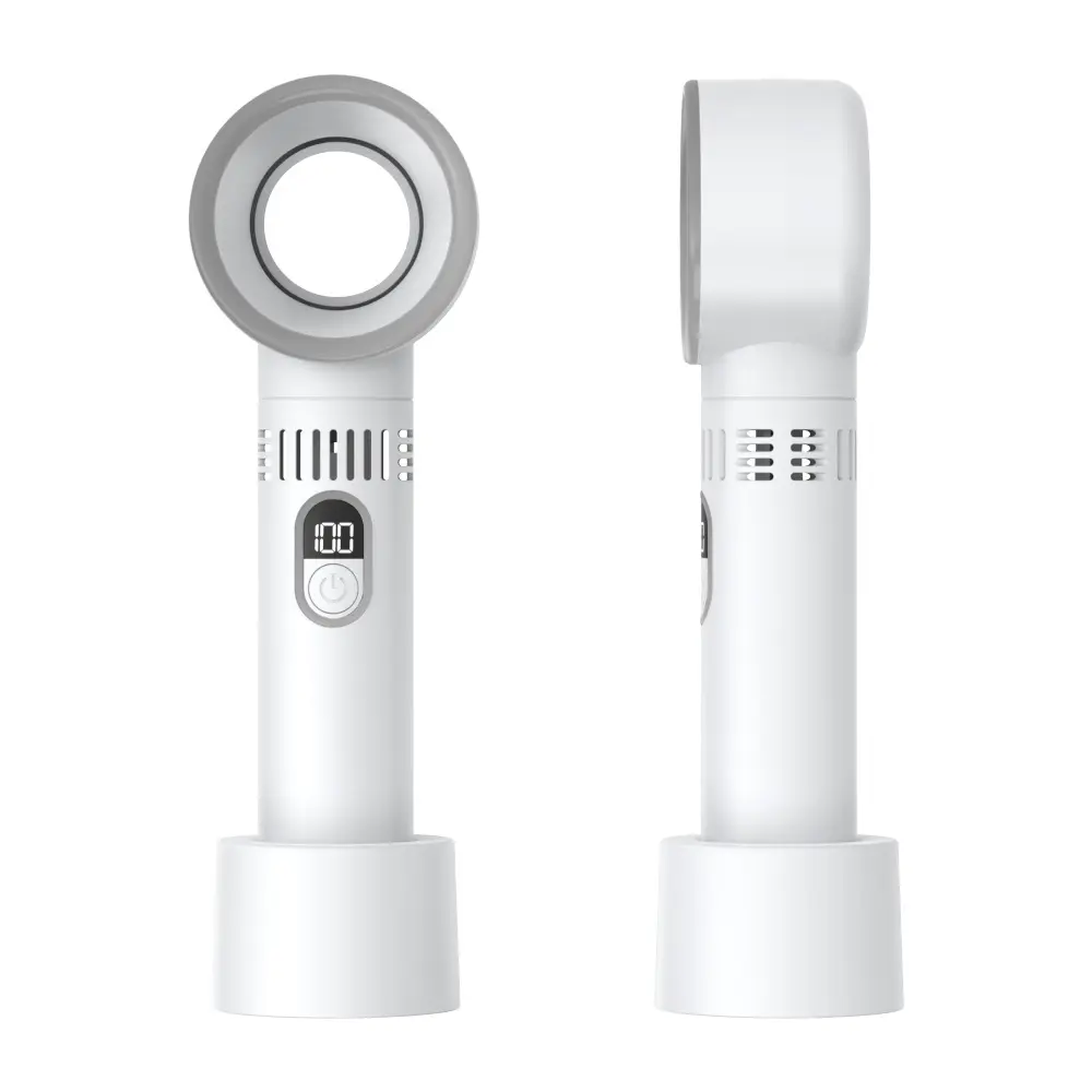 Portable Handheld Fan USB Rechargeable Cooling Bladeless Fan Personal Fan Gifts for Women Men Travel/Camping/Outdoor